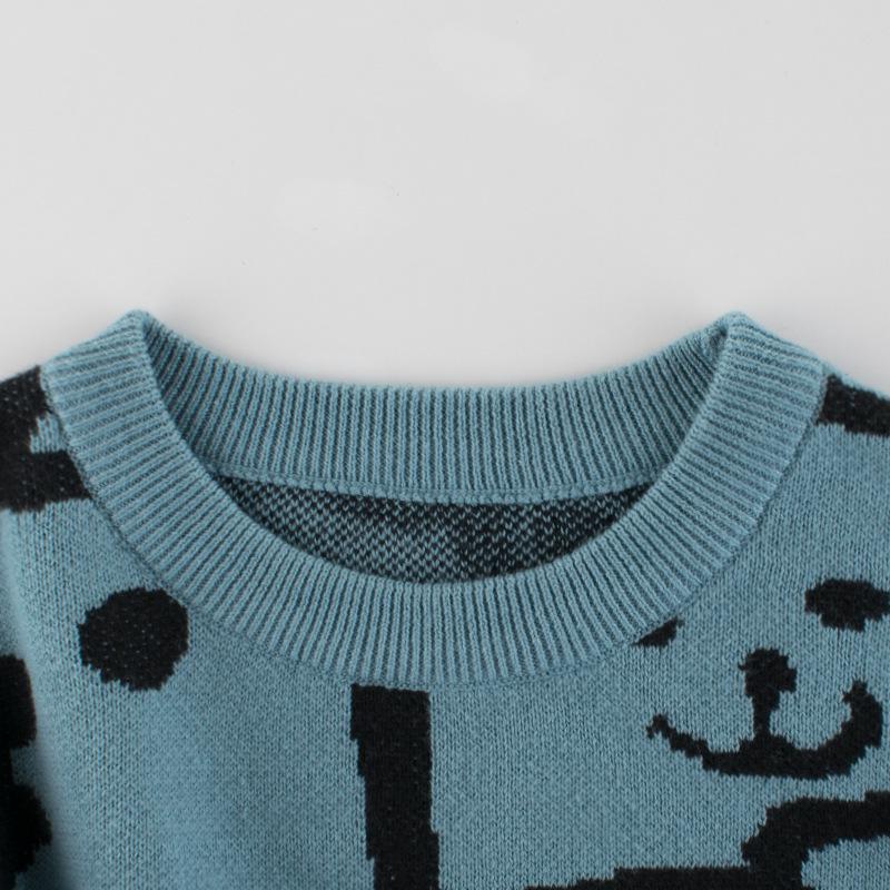 27kids Children's Spring 2024 Bear Sweater for Boys - Knitwear