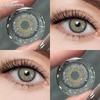 Eyeshare 1 Pair Blue Contact Lenses For Natural Brown Eyes Gray Contact Lenses Pupil Cosmetic Colored Lenses