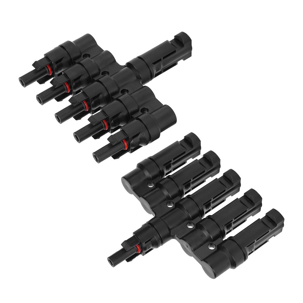 2Pcs Branch Connector 5 To 1 Photovoltaic Cable Connecting Pipe for Solar Energy Panel
