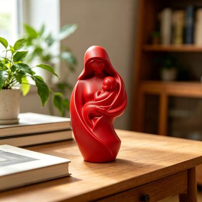 Mother Holding Newborn Sculpture 3D Printed Mom Baby Figurine New Mom Gifts for Mother's Day Easter Birthday