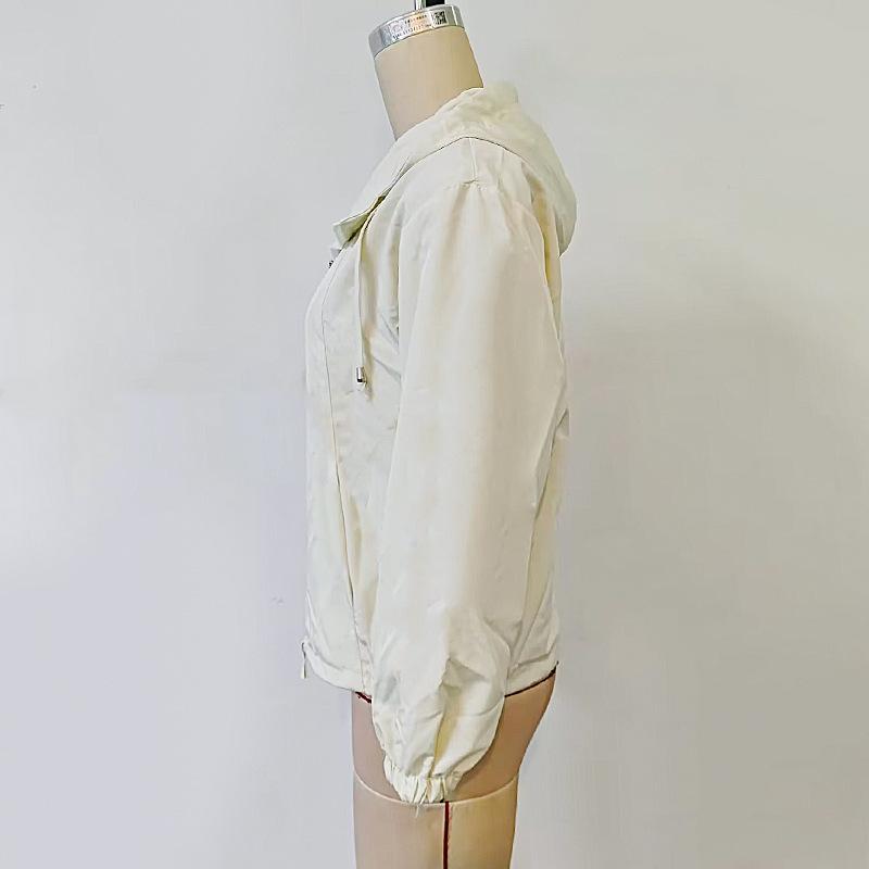 Women's Lapel Loose Solid Color Zipper Long Sleeve Sun Protection Jacket