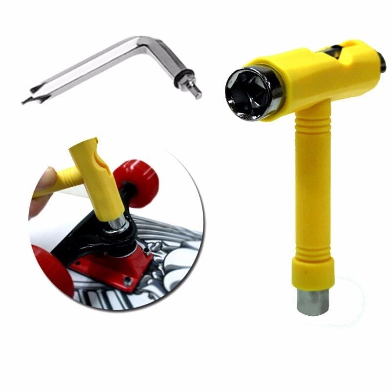 

Мини Лонгборд Ховерборд Ремонт Легкий Подтянуть Скейтборд Т-образный Ключ Инструмент для Регулировки Многофункциональный Ключ золотой