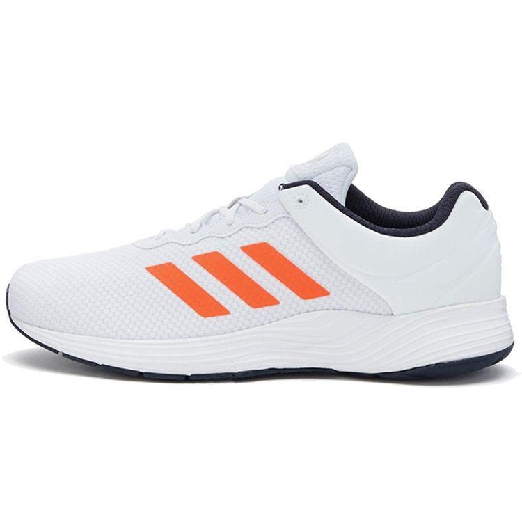 

Adidas Fluidcloud Clima Удобные Изысканные Нескользящие Износостойкие Дышащие Легкие Низкие Кроссовки для Марафона Мужские кроссовки Белые FX2054 44⅔