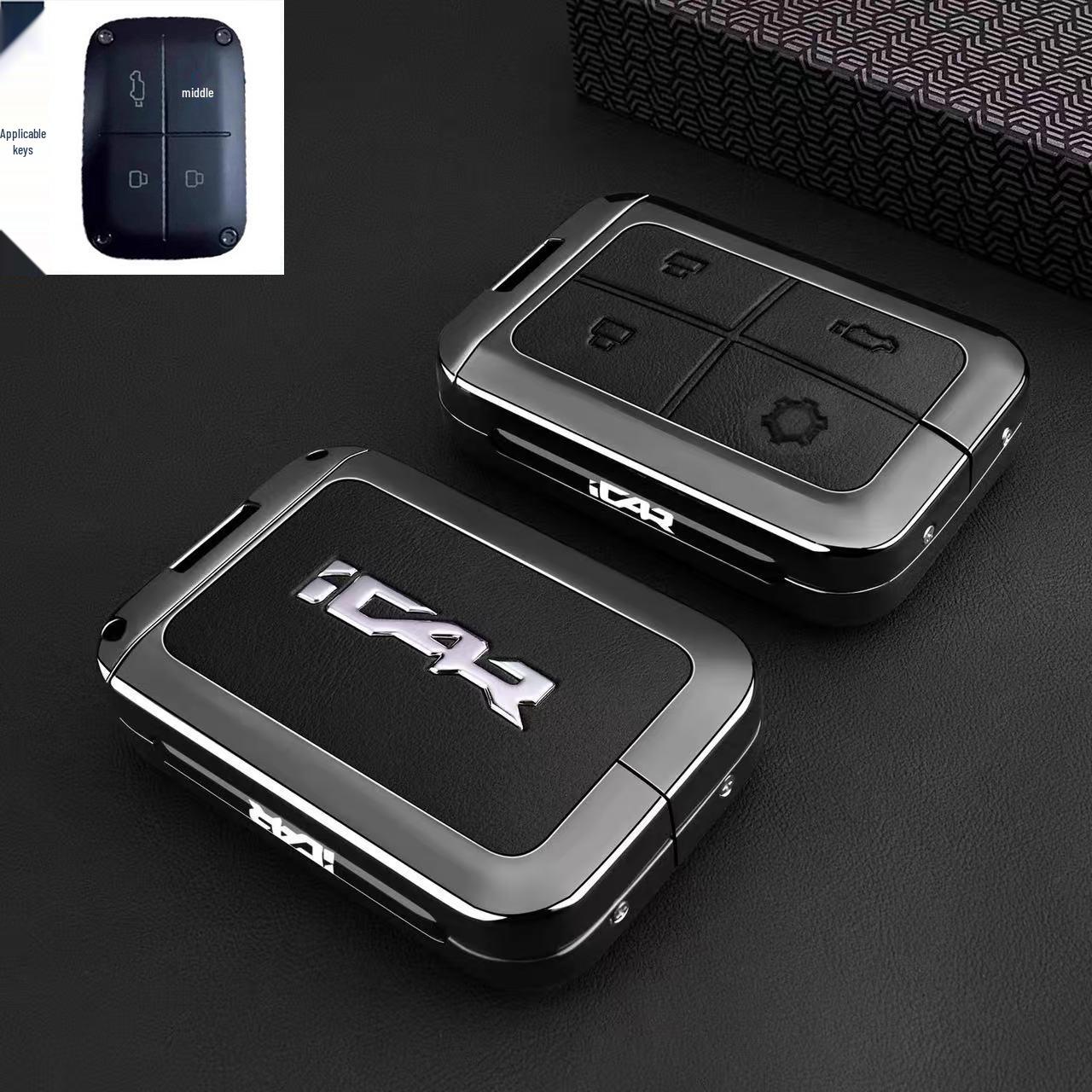 

Chery iCAR V27 Key Case for 26 Models - Remote Control Shell & Buckle Protective Bag for Men