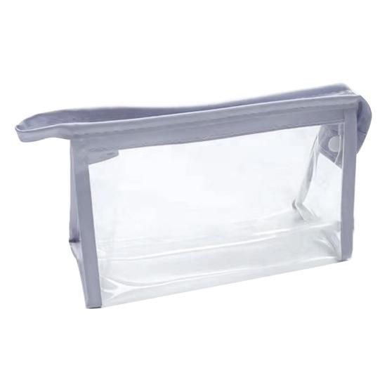 Clear Pencil Pouch Transparent Pencil Case with Zipper Stationery Toiletries Organizer Travel Cosmetic Makeup Storage Bag for School Office Supplies