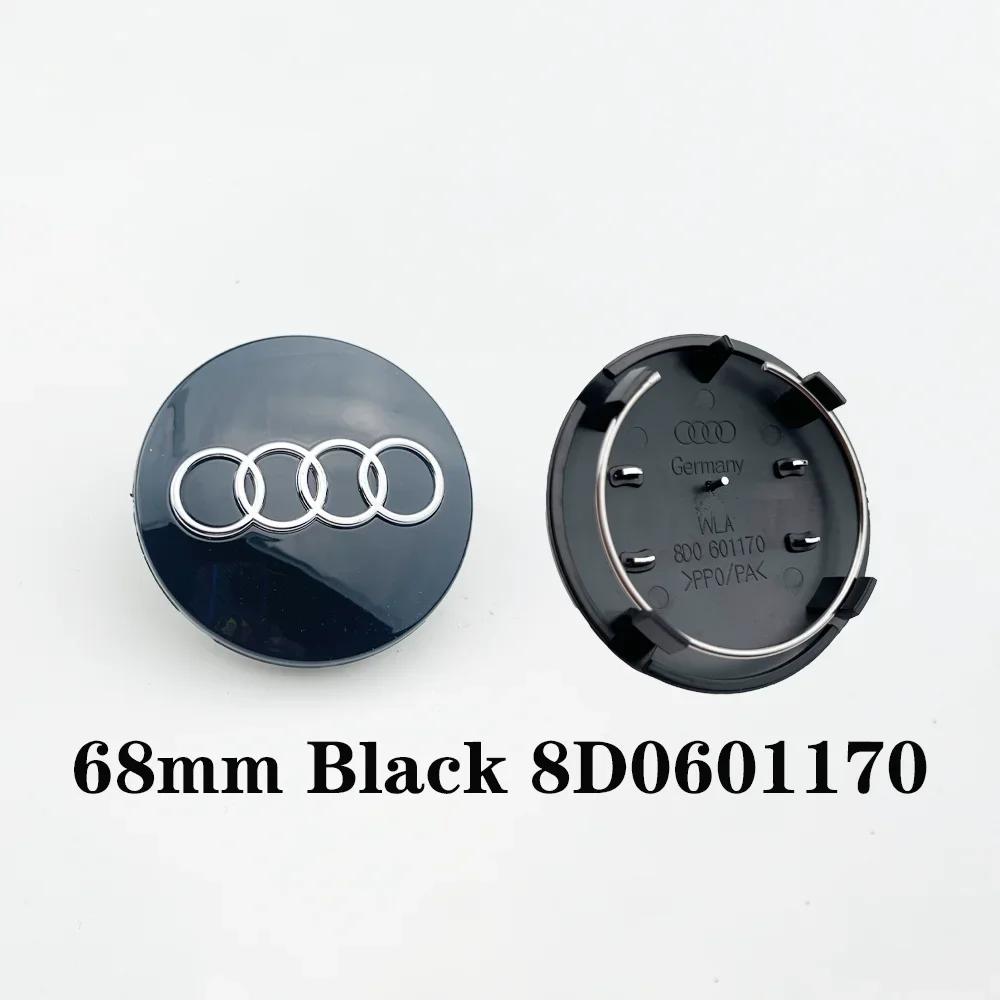 4pcs 60mm 61mm 68mm 69mm Car Styling Wheel Hub Center Cover Badge For Audi B5 B6 B7 B8 8P 8V 8L C6 C7 4F A1 A3 A5 A6 Q3 Q7 Q5