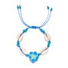 Chic Soft Clay Flower and Shell Woven Bracelet for Women - Versatile Handmade Design