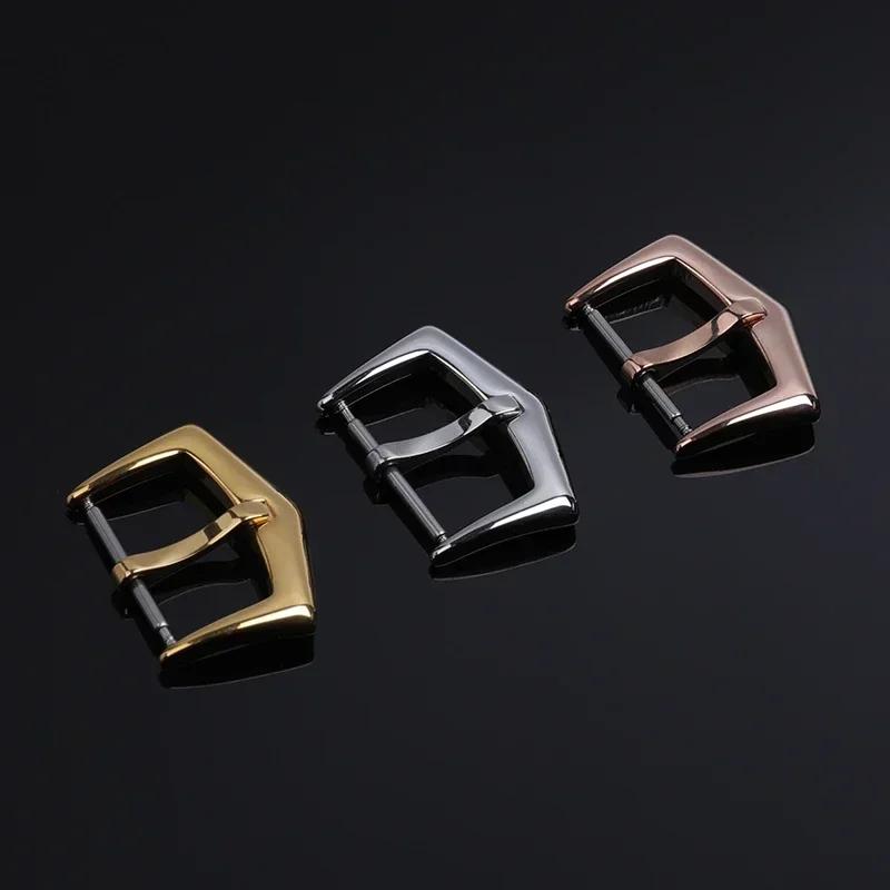 High Quality 18mm Precision Stainless Steel Folding Buckle For Patek Strap Philippe Leather Rubber Watchband Nautilus Pin Clasp