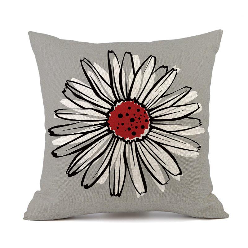 Outdoor Waterproof Cushion Cover 45X45 Floral Pillowcover Decorative Sofa Cushions Throw Pillows Pillowcase