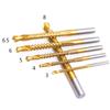 6Pcs/Set 3-8mm High Speed Steel Drill Bit Woodworking Tools Serrated Twist Drill Bit