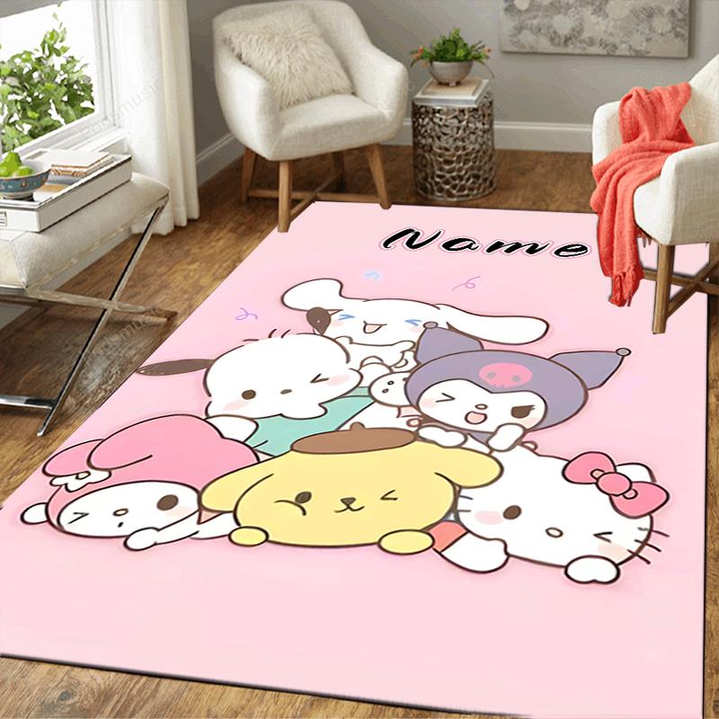 Custom 1Pc Kawaii Friends Forever Rug Office Carpet Indoor Outdoor Entrance Doormat Nonslip Soft And Comfortable Living Room D2915283