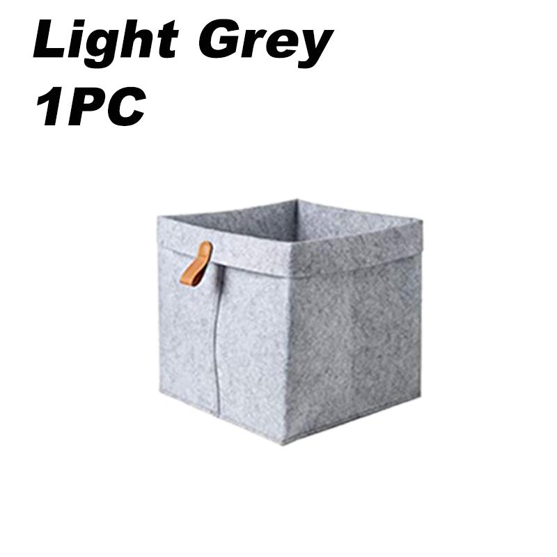 

Прочные фетровые корзины для хранения Многоцелевой органайзер для одежды, канцелярских принадлежностей Идеально подходит для хранения на столе в общежитии и организации пространства дома 20x20x12cm