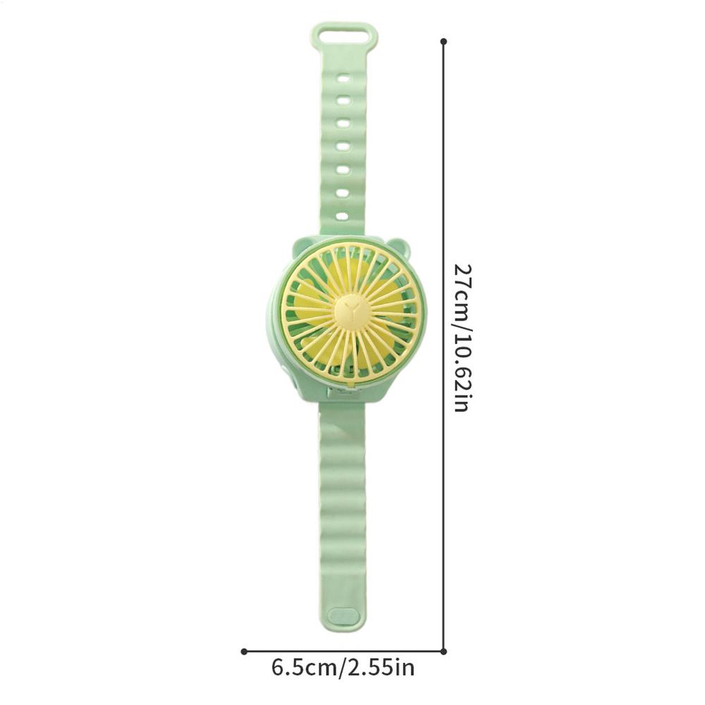

Креативный наручный вентилятор персональный для студентов детей портативный часы маленький вентилятор охладитель воздуха охлаждающий инструмент мини карманный мультяшный вентилятор зелёный
