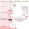 Compact Mirror with Light, 1X/3X Magnification LED Pocket Mirror for Women | Portable, Travel, Purse, Pocket, Gift, Pink, mini, small, essentials,