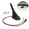 Universal 3cm Short Car Roof Antenna Aerial with Base AM/FM Signal Amplifier Booster Adapter Kit for Auto Vehicle SUV Styling