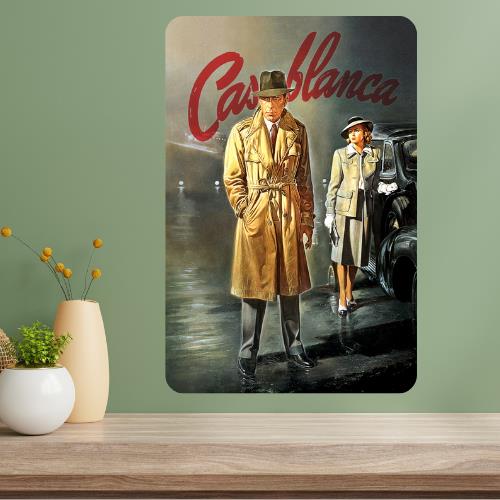 Casablanca Classic Movie Metal Poster Sign 20x30cm（7.8x11.8inch）