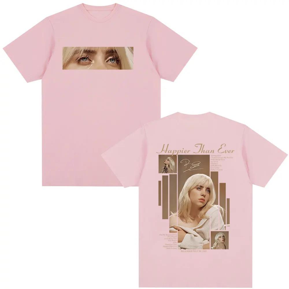 Billie Eilish Hit Me Hard and Soft Album Poster Graphic Print TShirts Men Women Fashion Cotton Tees Y2k Fashion Oversized Tops
