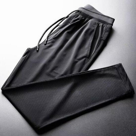 

Men s Cool Wide-Leg Ice Silk Quick-Dry Pants for Work and Casual Wear L (Weight: 95-110 kg)