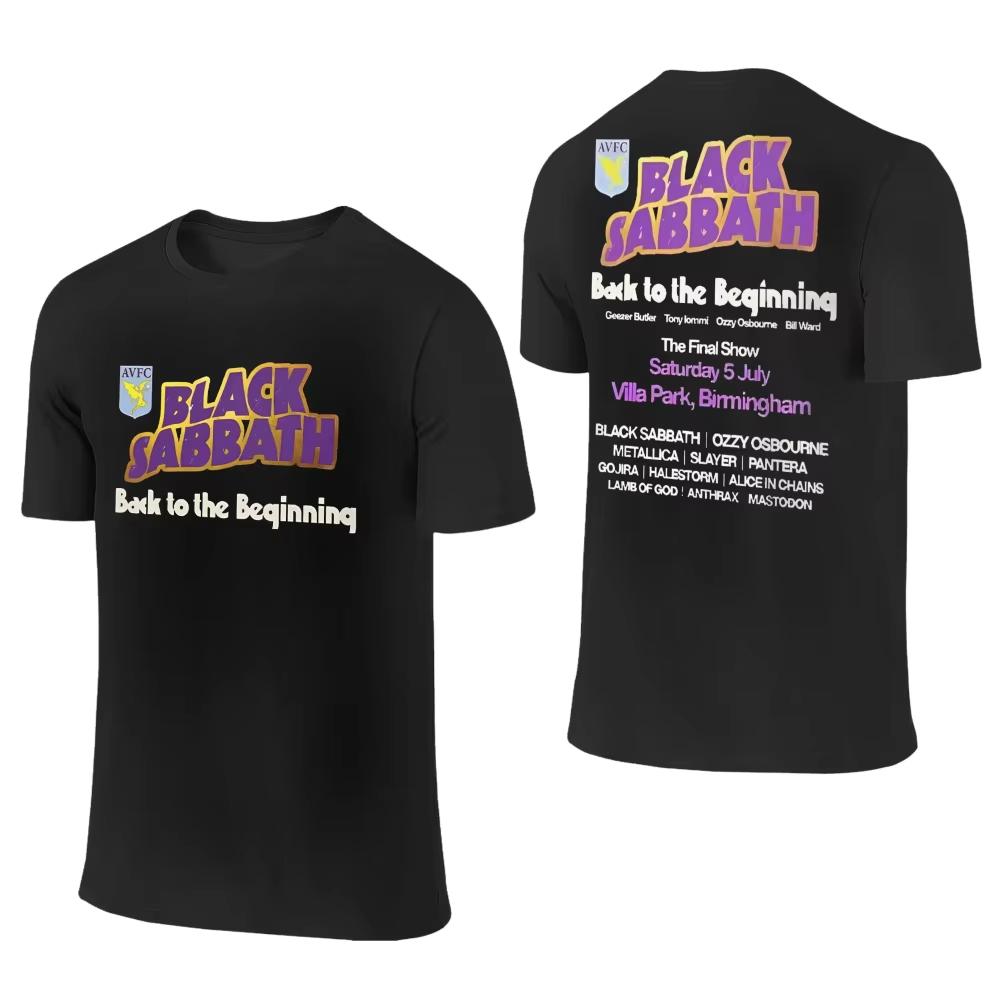 

Black Sabbath Aston Villa Back The Beginning T Shirts Men Women Cotton Funny T-Shirt Round Neck Tee Shirt Short Sleeve Clothes L