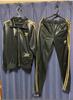 Adidas Chile 62 Preto Dourado Brilhante Raro Conjunto de Treino Jaqueta Calça Retro M
