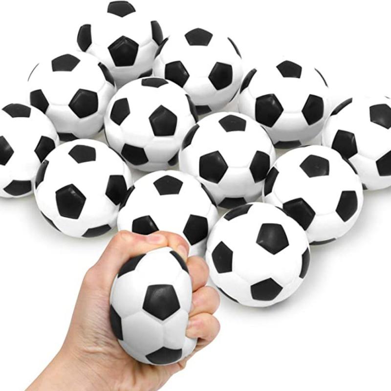 2Pcs Foam Sponge Decompression Vent Stress Balls Soccer Anti Stress Relaxation Mini Sports Ball for Boy Birthday Decor Supplies