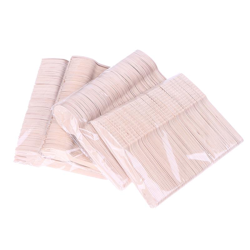100 Pcs Disposable Wooden Cutlery Forks/Spoons/Cutters Knife Party Supplies Kitchen Utensil Dessert Tableware Packing Set
