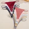 5Pcs/Set Sexy Minimalist Thong Underwear for Women Low Rise Thin Strap Seamless Soft Comfortable Briefs