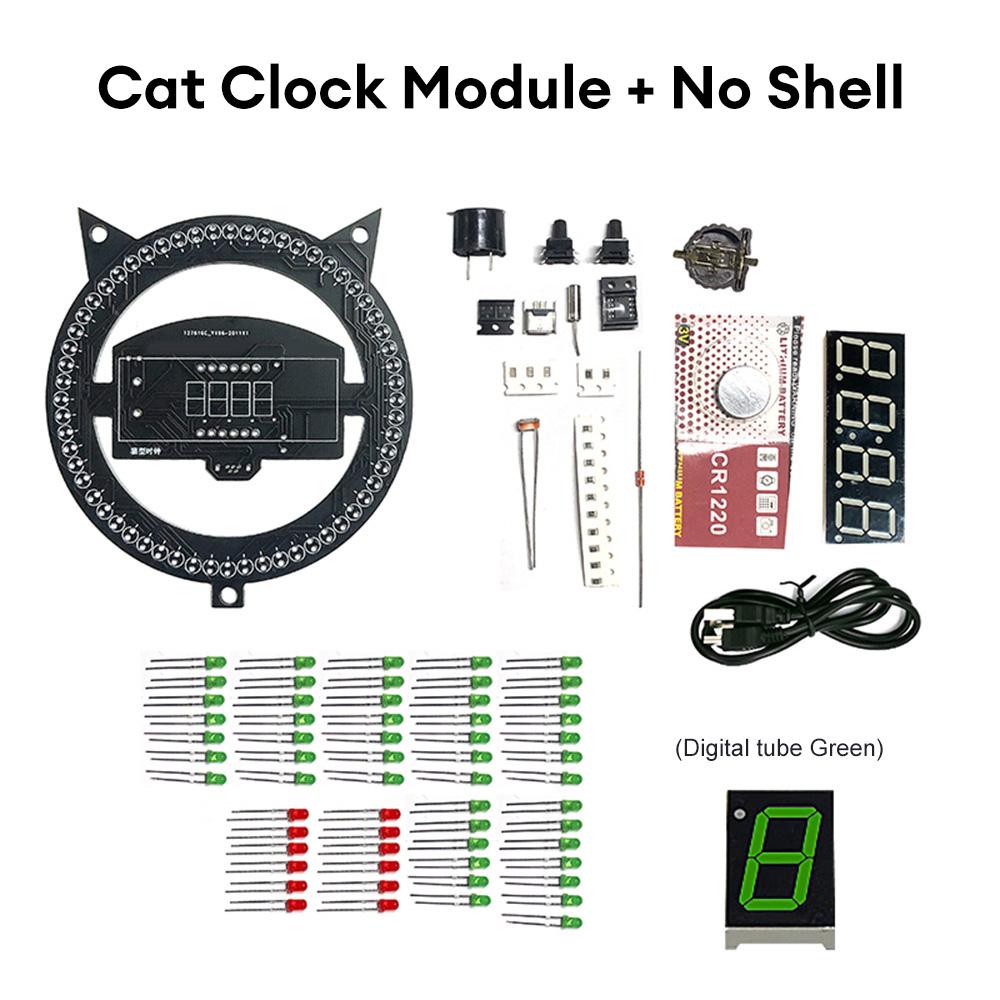 

Светодиодный будильник DIY электронный сварочный комплект многофункциональные часы креативный контроль света сборка температуры сварка отдельные детали