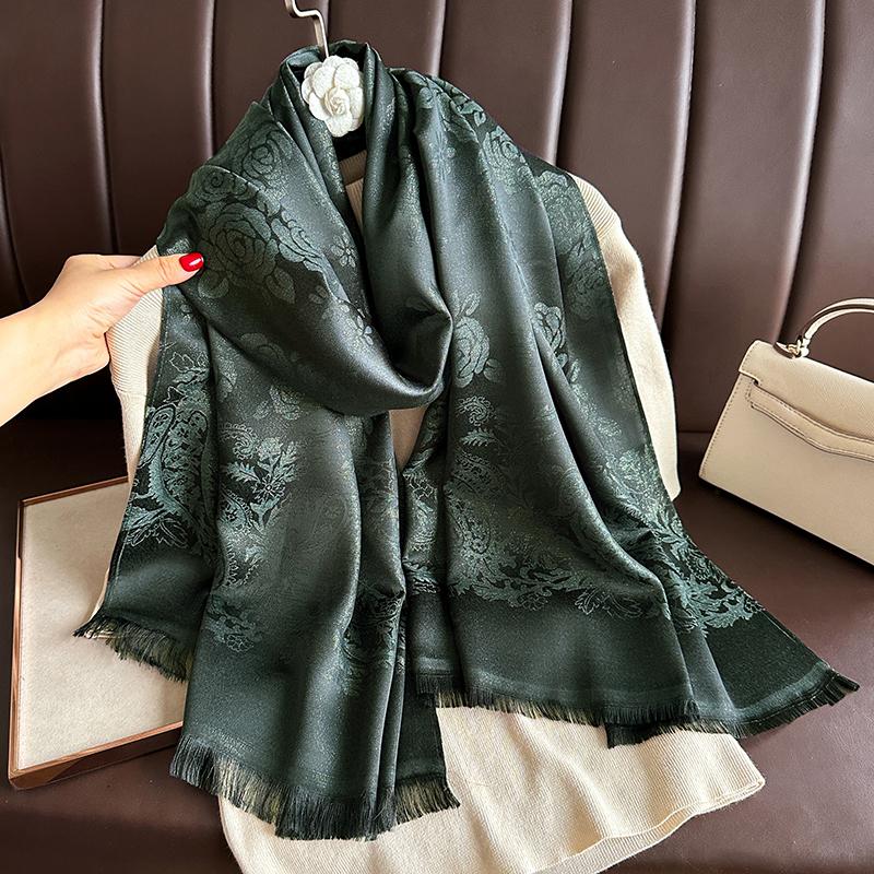 

Богемный пашминовый хиджаб, длинный мусульманский кашемировый платок, женский фуляр, мягкий тюрбан, повязки на голову для женщин, осенняя повязка на голову, буфанда