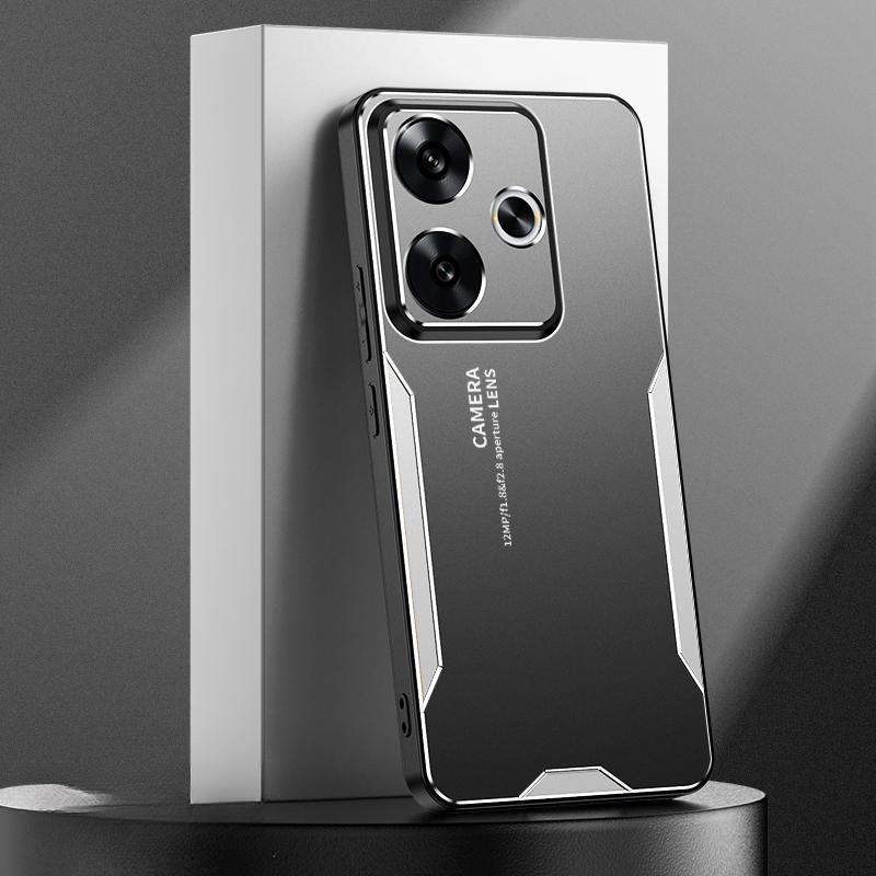 

Ультратонкий противоударный матовый металлический корпус из алюминиевого сплава для Xiaomi Redmi Turbo 3, чехол Redmi Turbo 3, защитная пленка для камеры, мягкий бампер, задняя крышка for redmi turbo 3 серебряный