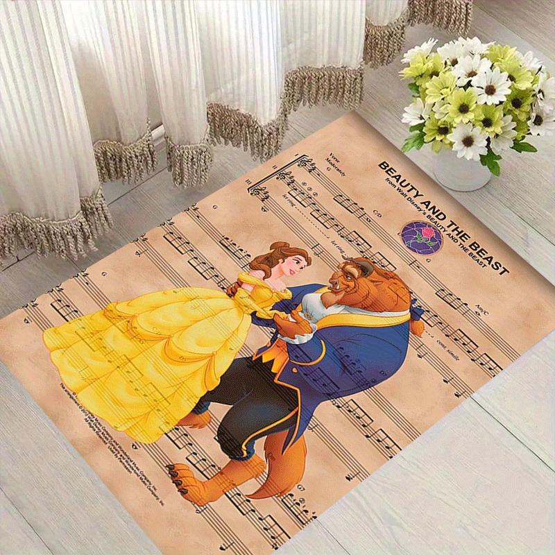 

1pc Beauty and the Beast Carpet Area Rug, Bedroom, and Playroom Durable, Stain-Resistant, and Easy To Clean, Living Room 60cm by 90cm
