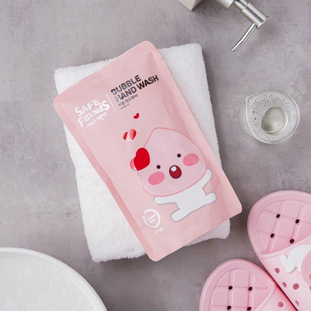 SAFE FRIENDS Kakao Handseife Little Peach Bubble Nachfüllpack 400ml