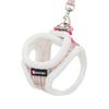 Luxury Adjustable Cotton Dog Harness Vest Set with Quick Release Button Closure & Rivet Decoration Fashion Raw Edge Design