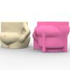 Belly Shape Silicone Vase Molds Candle Holder Moulds for DIY Crafting Concrete