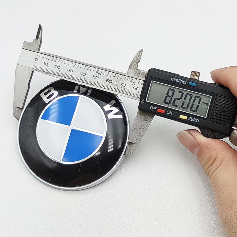 BERV3 82mm 74mm Car Front Hood Emblem Logo Rear Trunk Badge For BMW E90 E39 E46 E30 E36 E87 E60 E92 E92 M2 M3 M4 M5 Accessories