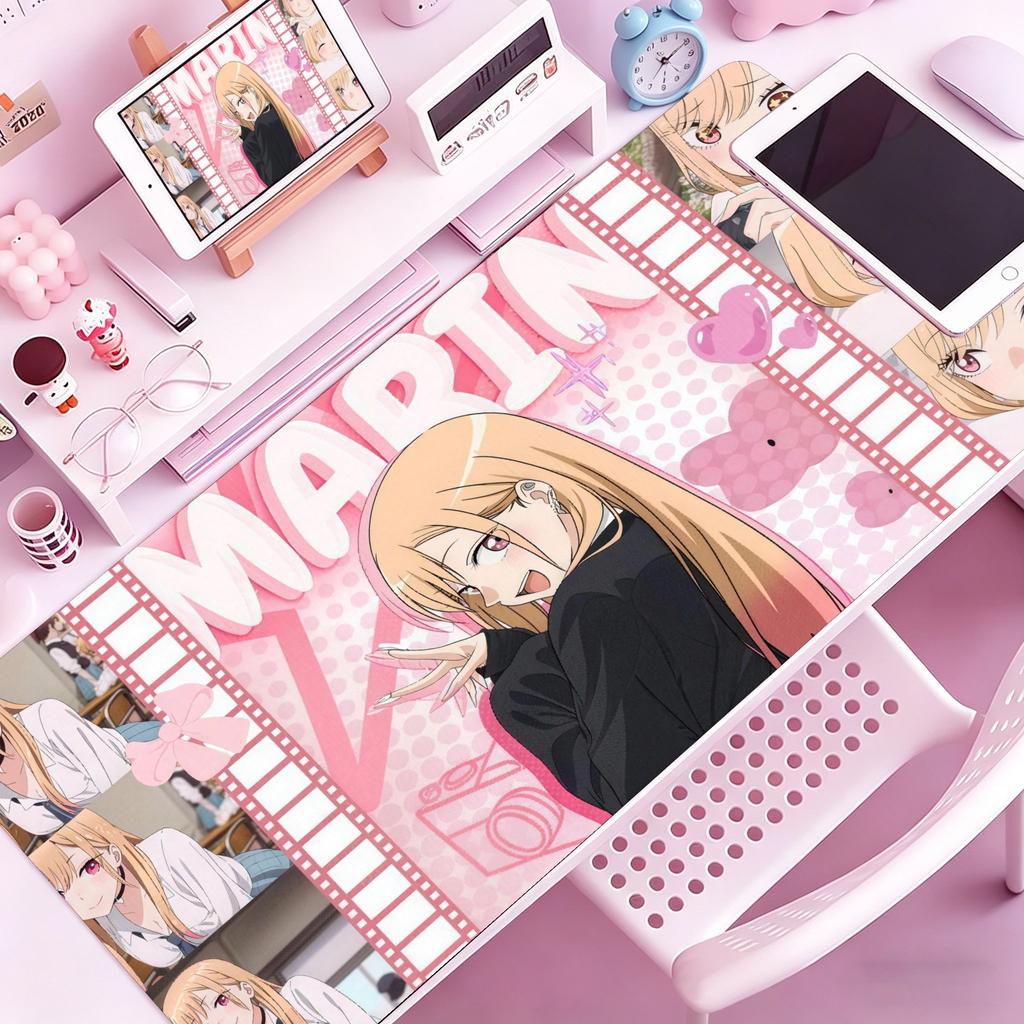 Carino Anime Kitagawa Marin MMy DressUp Darling Tappetino Mouse Grande Tappetino Mouse Gaming con Bordi Cuciti Tappetino Scrivania Spesso PC