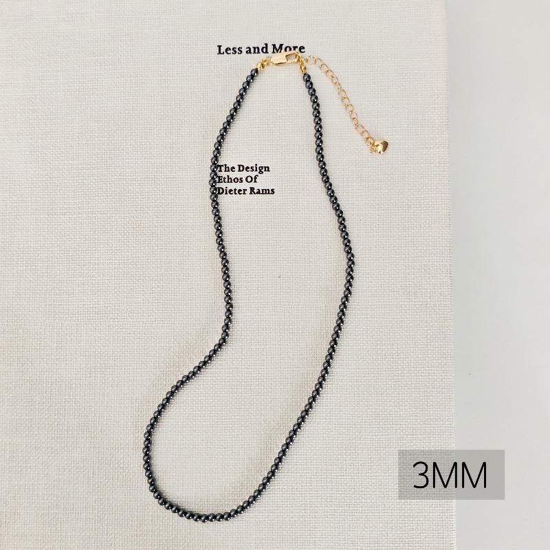 French round Shijia pearl necklace New Internet celebrity necklace Sweater chain Literary retro fashion necklace