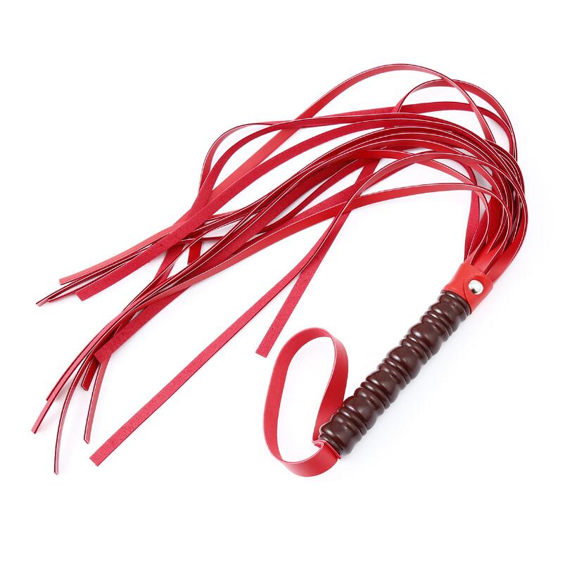 VaHppy Sex Whip 60CM 120G PU 4colors Game Toys Couple Flirting Spanking SM BDSM Tassel Tail Alternative Stimulation Sex Toys Delicate Handle