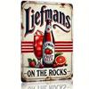Poster Metallico Liefmans Birra Segno Arrugginito Vintage Decorazione Murale per Bar Casa Garage