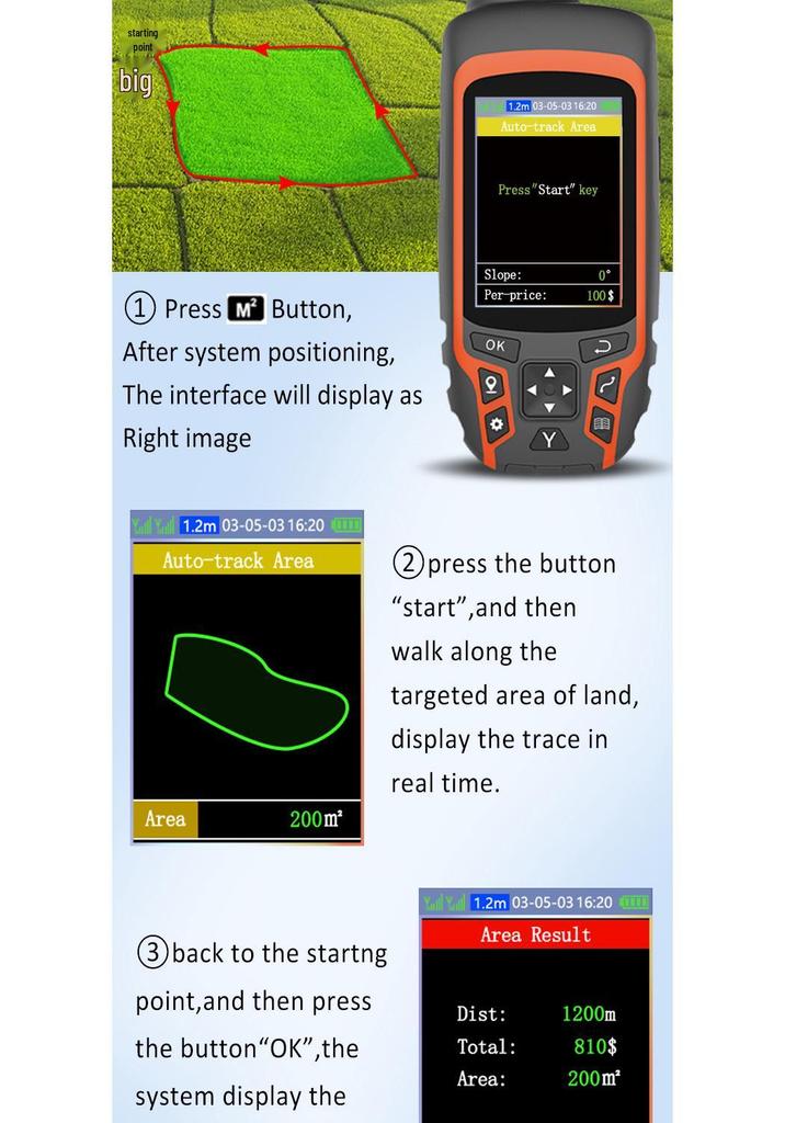 ZL-166 High-Precision Handheld GPS (English Version)