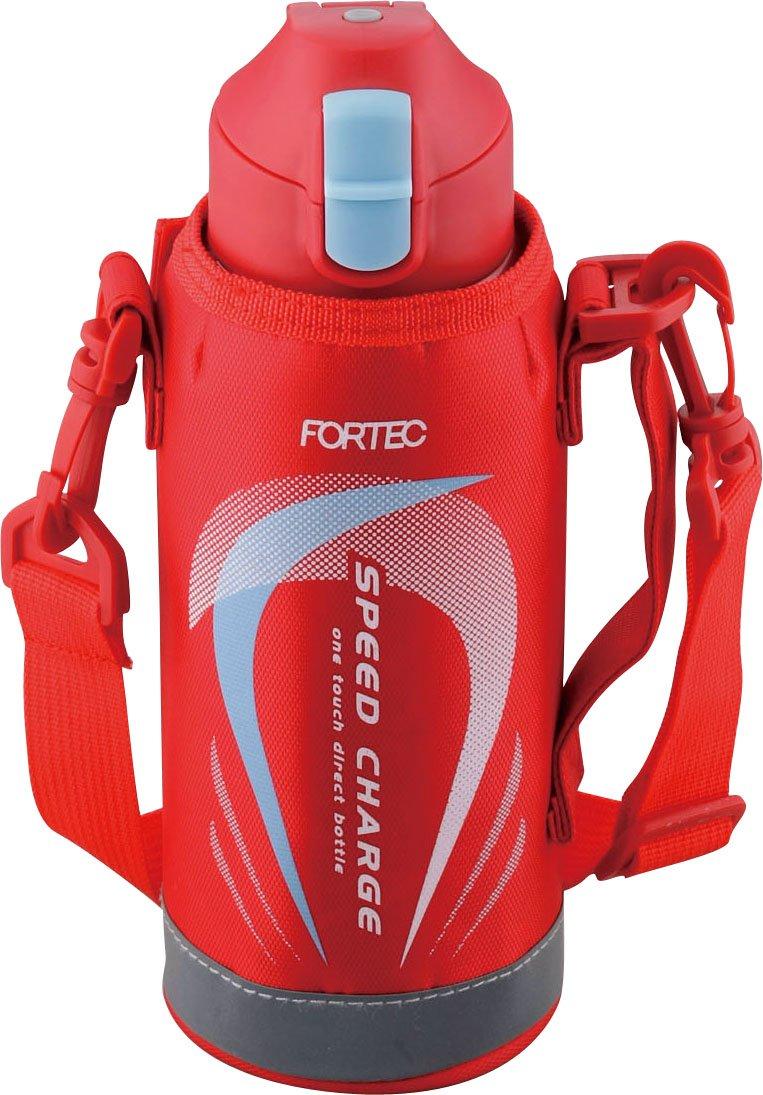 

Wahei Freiz One-Touch Direct-Fill Water Bottle, 0.6L, Fortec Speed, Red, FSR-7367