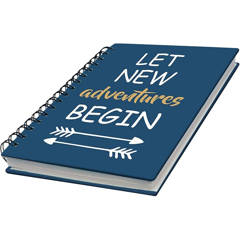 

Accuprints Wiro Hard Bound A5 (6 By 9 Inch) Wiro Notebook Diary Ruled 200 Pages-80 Gsm Paper Pattern-Blue Adventure A5