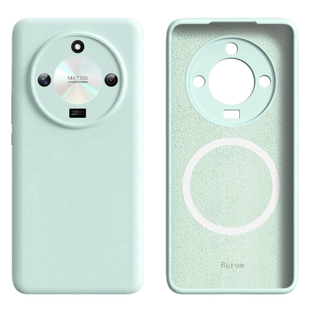 For Honor X50 5G Case Compatible with MagSafe Precise Cutouts Liquid Silicone+PC Phone Cover