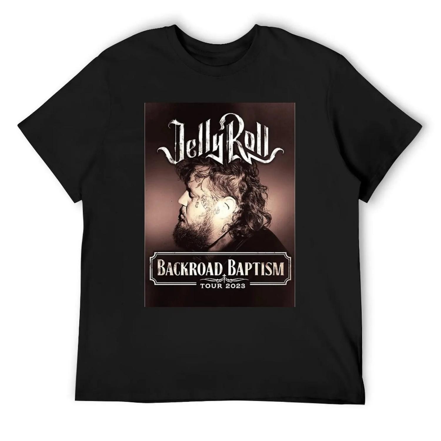 Backroad Baptism Our, Jelly Roll Our, Jelly Roll T-Shirt oversized t shirt vintage clothes plain white t shirts men S