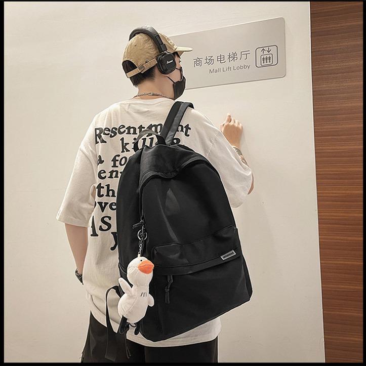 Schoolbag Backpack Simple Large Capacity Travel Backpack Female Leisure Japanese Junior High School High School Student School Bag