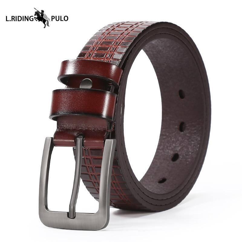 Pin Buckle Leather Belt Men Jeans Fashionable All-match Belt High Quality Casual Belt