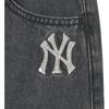 New MLB SS24 New York Yankees Denim Short Skirts Women's Black 3FDSB0343-50BKS