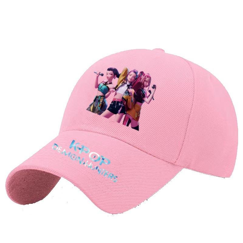 Kpop Hexe Jagd Mädchen Baseballkappe Student Frühling und Sommer Farbe Herren und Damen Baseballkappe Outdoor Western Stil All-Match Original Hut
