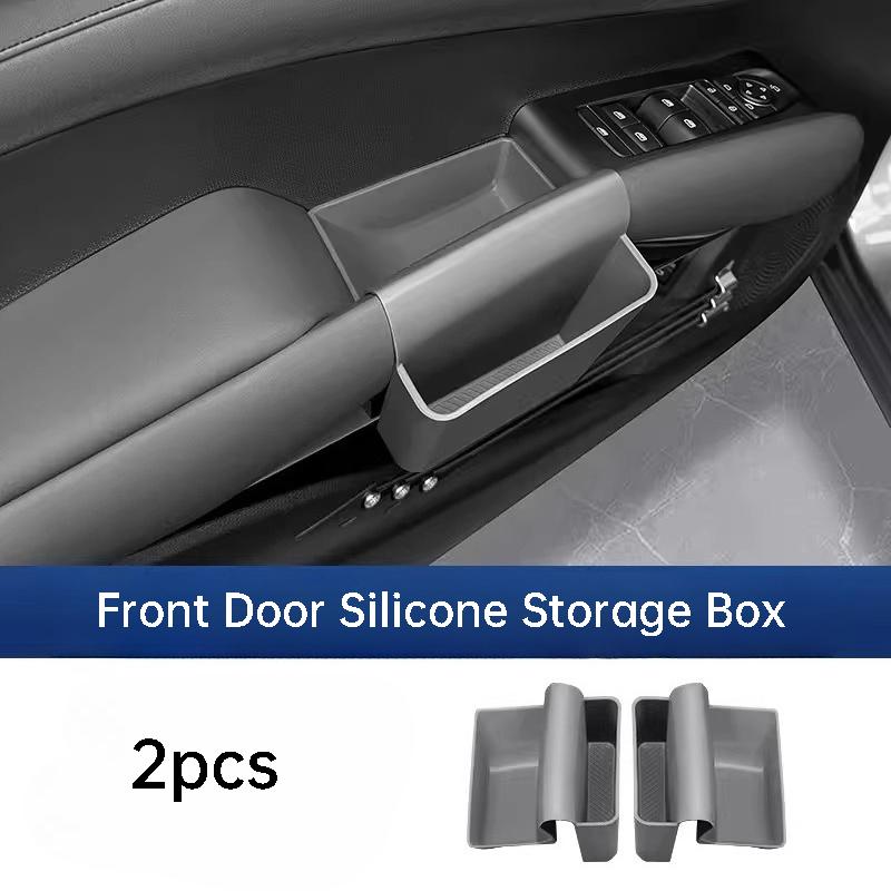 For BYD Atto 3 Yuan Plus ADAS Smart Driving Edition Car Door Handle Storage Box Leather Organizer Tray Interior Accessories