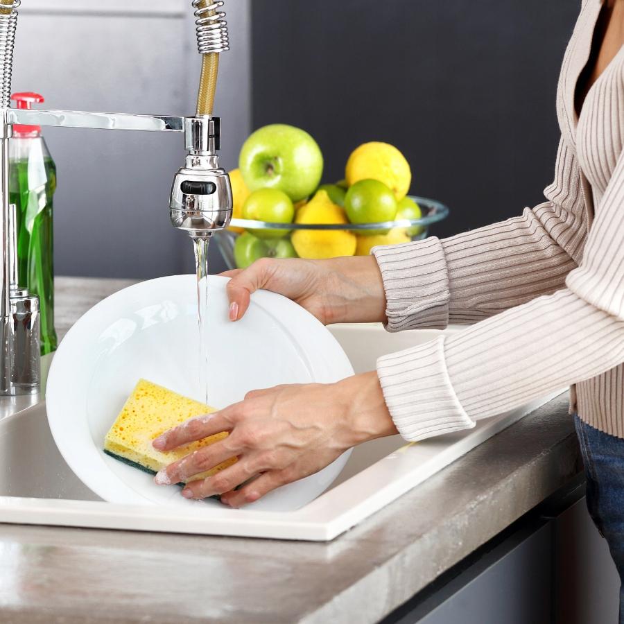 Jan Essential Double-Sided Kitchen Sponge for Dishwashing